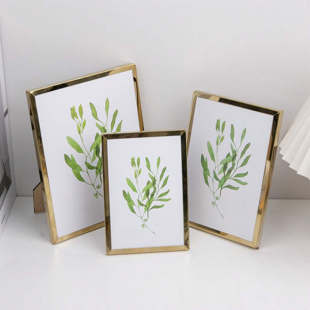 Bamboo Photo Frame - Paslanmaz çelik fotoğraf çerçevesi, dikey dikdörtgen