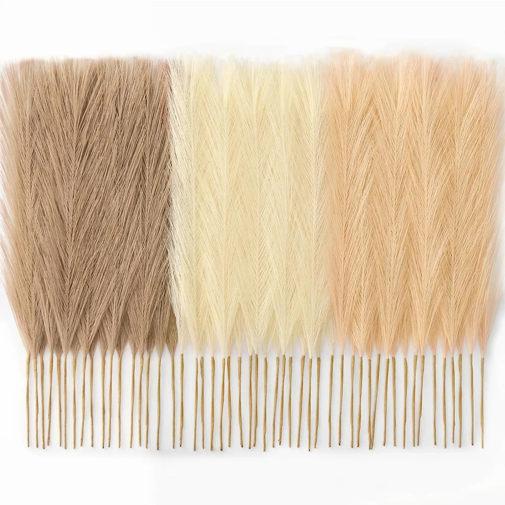 Pampas Grass Decor - 15 adet Pampas çim gerçekçi yapay