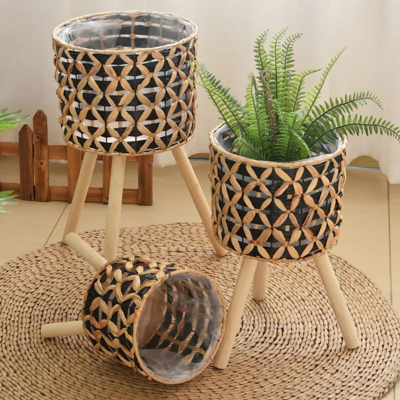 El Dokuması, Yere Yerleştirile - Rattan Plant Basket incelemesi ve fiyatı