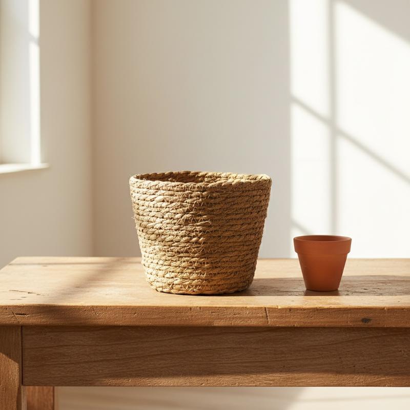 Bahçe Terasları için Rattan Se - Rattan Plant Basket incelemesi ve fiyatı