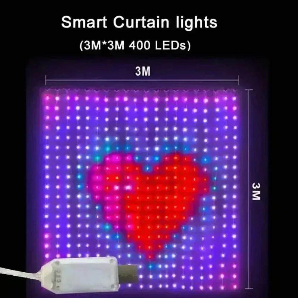 LED Piksel Perde Işıkları, Blu - Home Decor Free App incelemesi ve fiyatı