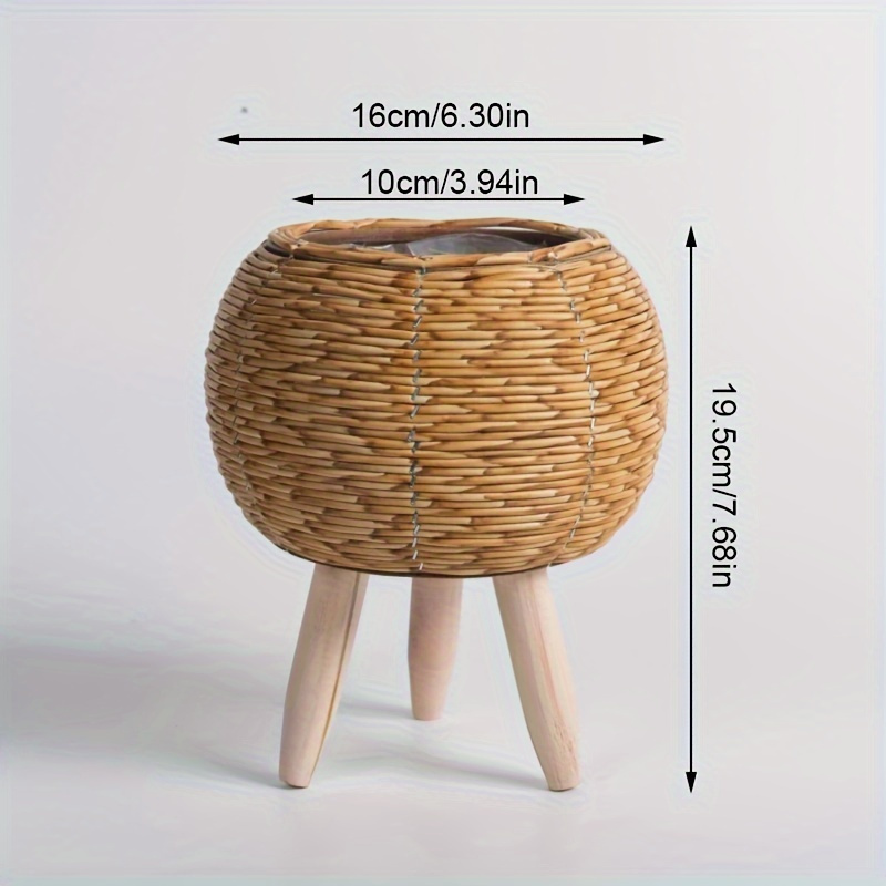 Ahşap bacaklar ile büyüleyici  - Rattan Plant Basket incelemesi ve fiyatı