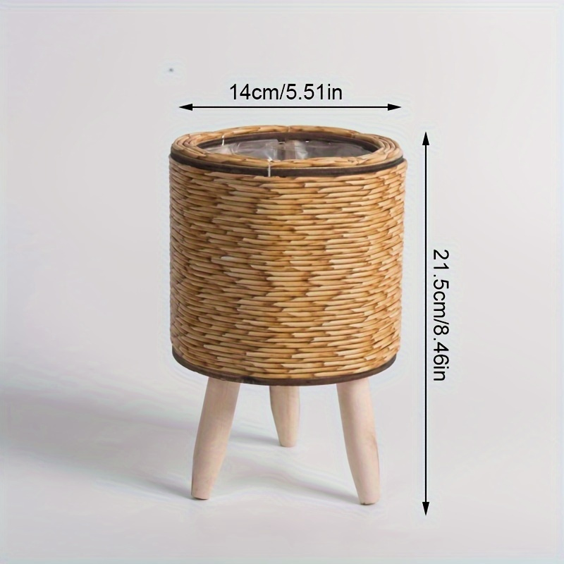 Ahşap bacaklar ile büyüleyici  - Rattan Plant Basket incelemesi ve fiyatı