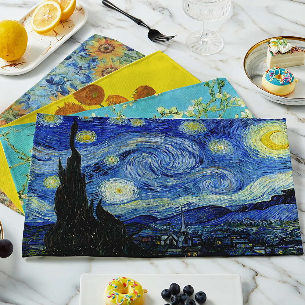 Yeni Van Gogh Yağlıboya Masa M - Linen Table Runner incelemesi ve fiyatı