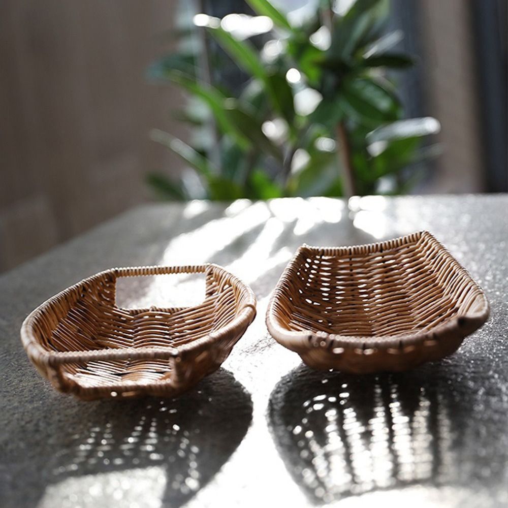 El Dokuması Taklit Rattan Sepe - Rattan Plant Basket incelemesi ve fiyatı